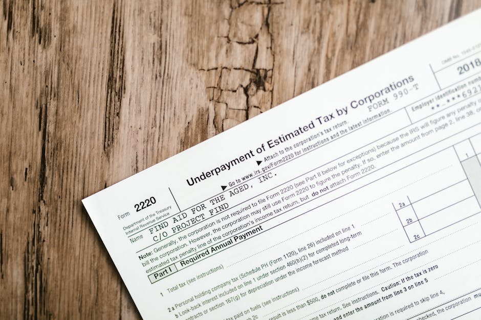 Financial documents and tax planning for property and business structure